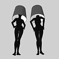 Modern special-shaped floor lamp floor lamp 3d model
