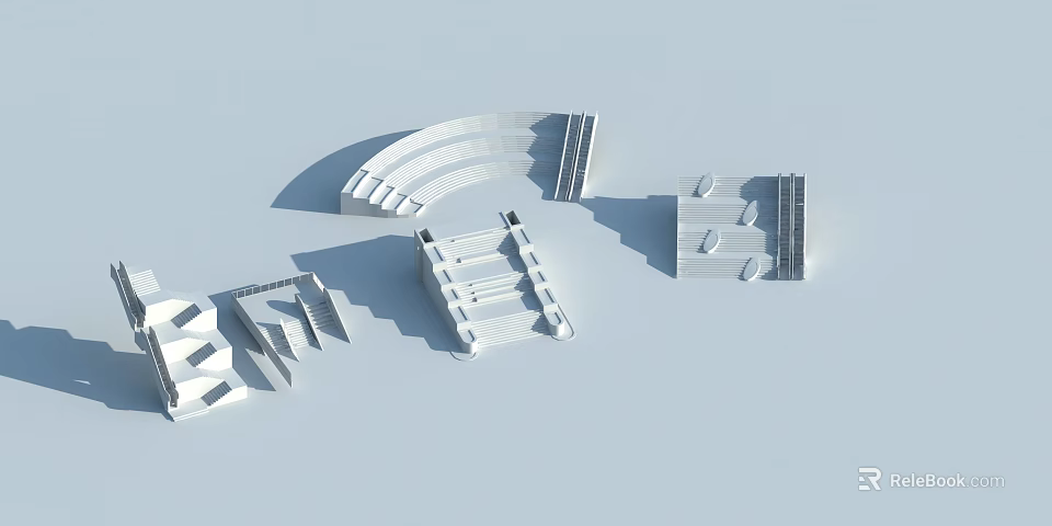 Modern Elevator Structural Design Featuring Panel Door Frame And Components 3d model