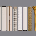 Special-shaped pillar creative package pillar decorative column 3d model