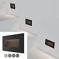 Black Recessed Wall Niche Design With Illuminated White Interior And Modern Style