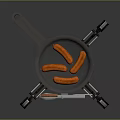 Spider Shaped Multi Functional Household Supplies With Orange Components And Mechanical Legs