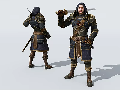 Modern Game Characters 3d model