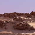 Desert Terrain Mountains 3d model