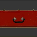 Sturdy Red Toolbox With Black Handle For Equipment Organization And Storage