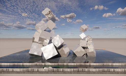 Modern Urban Sculpture Abstract Sculpture Art Sculpture Landscape Sculpture 3d model