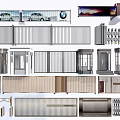Functional Public Facility Components Including Gates Railings Portals Elevator Doors And Fences
