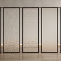 Glass Screen Carved Glass Frosted Glass Partition Carved Glass Screen Frosted Glass Partition 3d model