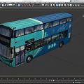 Wrightbus bus passenger car tourist bus double-decker bus low face number low model simple model film and television level 3d model