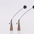 Nordic floor lamp decorative lamp 3d model