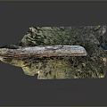 Detailed 3D Terrain Model With Mountain Ridges Vegetation And Realistic Landform Features