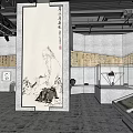 Spacious Museum Exhibition Hall With Glass Display Cases And Ancient Artifacts