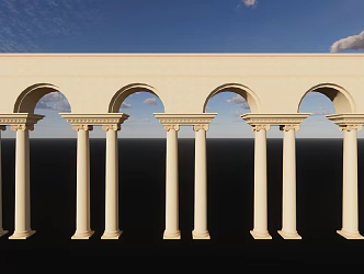 Jane European Corridor Wedding Props 3d model
