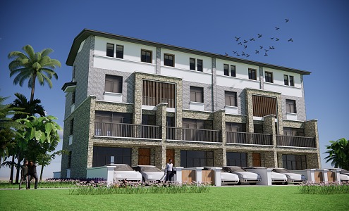 Modern Townhouse 3d model