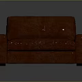 Red Upholstered Two Seater Sofa With Modern Design For Living Room Furniture