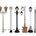 Outdoor street lamp 3d model