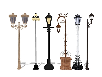 Outdoor street lamp 3d model