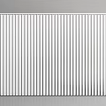 White Vertical Blinds With Sleek Uniform Slats For Window Covering 3d model
