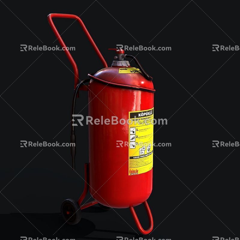 Foam fire extinguisher 3d model