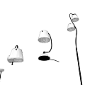 Simple European lamps and lanterns combination lamps 3d model