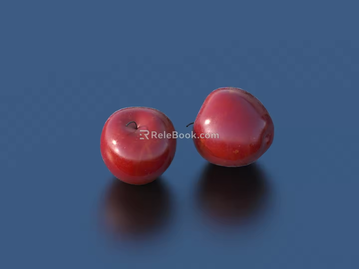 apple red apple fruit 3d model