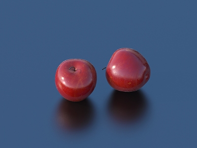 apple red apple fruit 3d model