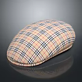 Stylish Classic Plaid Pattern Hat With Soft Fabric And Vintage Inspired Design