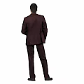 A Well Dressed Man In Burgundy Suit White Shirt And Tie Standing Pose