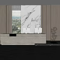 Modern reception desk 3d model