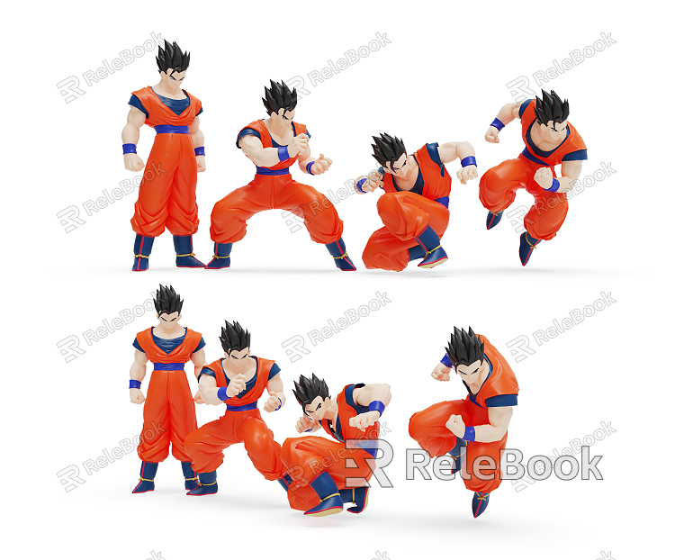 Modern Toy Dragon Ball Character Hand Gohan model