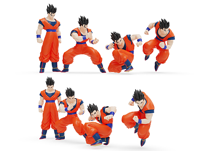 Modern Toy Dragon Ball Character Hand Gohan model