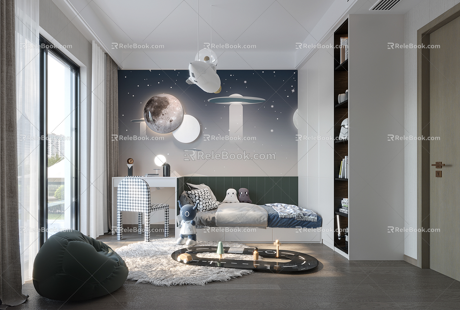 Modern Children's Room 3d model