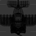 Red Biplane Model With White Clover Design And Lucky Text On Body