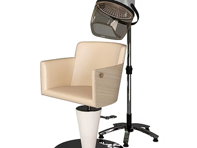 Beige Modern Massage Chair With Comfortable Leather Seat And Ergonomic Massage Functions 3d model