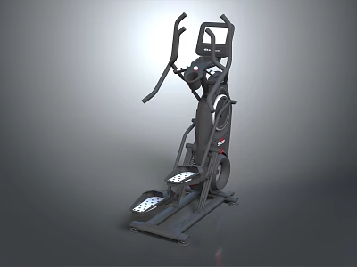 Multifunctional Elliptical Trainer for Home Fitness with Adjustable Resistance LCD Display and Cardio Training 3d model