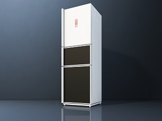 Modern Refrigerator Double Open Refrigerator 3d model