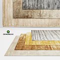 COSMORELAX Square Carpet Various Colors Styles And Textures For Home Decor 3d model