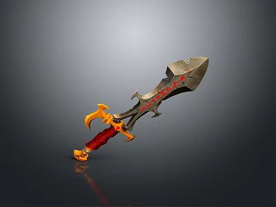 Final Fantasy Big Sword Destroying Big Sword Claude Weapon Claude Big Sword Destroying Big Sword Big Sword 3d model