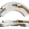 Modern Multiplayer Sofa Special-shaped Sofa Curved Sofa 3d model