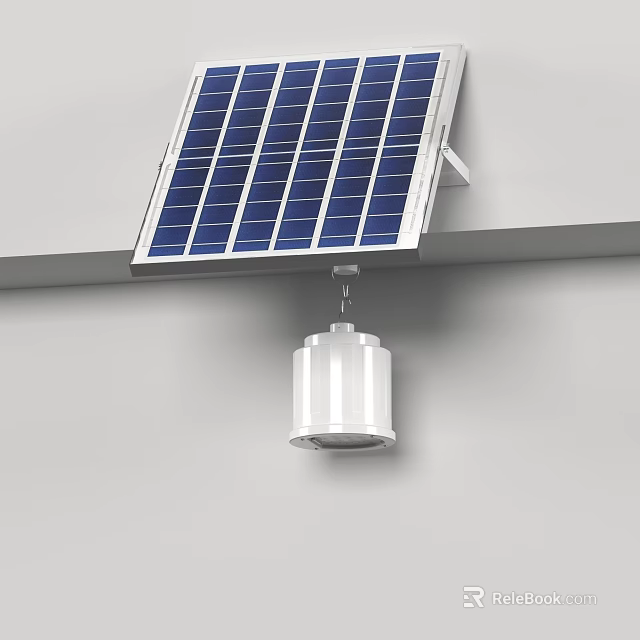 Solar Powered Outdoor Light With Modern Design And Wall Mounted Feature 3d model 