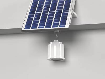 Solar Powered Outdoor Light With Modern Design And Wall Mounted Feature 3d model