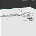 Star Wars Z95 Headhunter Fighter with Sci Fi Design Silver Blue Paint and Blender Model
