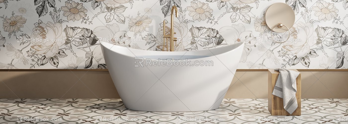 Bathtub Toilet 3d model