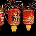 New Chinese Lantern Year of the Snake New Year Bamboo Lantern National Tide Zodiac Snake Lantern Spring Festival New Year's Day Atmosphere Light Traditional New Year Decoration Lantern Year of the Snake Lantern Festival Lantern 3d model