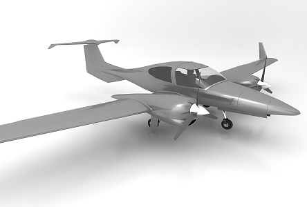 modern aircraft 3d model