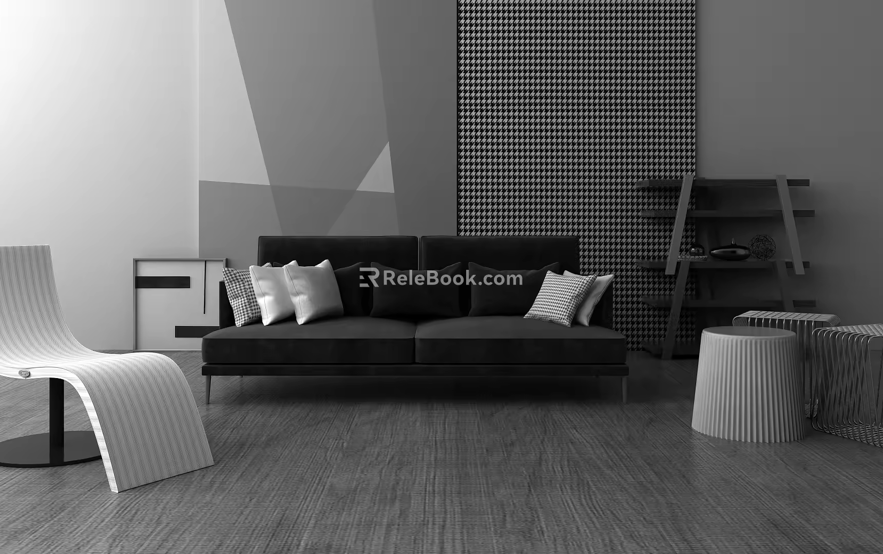 Modern Combination Sofa Double Combination Sofa 3d model