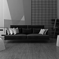 Modern Combination Sofa Double Combination Sofa 3d model
