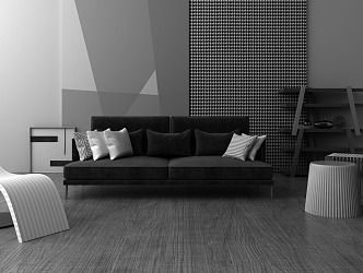 Modern Combination Sofa Double Combination Sofa 3d model