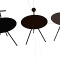 Modern Minimalist Plant Stands With Round Top And Copper White Black Legs