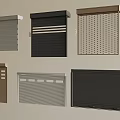Various Colored Roller Shutters With Different Designs And Patterns