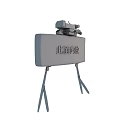 Green Military Target With Tripod Stand And Aiming Device Front Facing Enemy